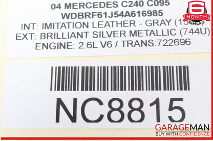01-05 Mercedes W203 C240 C320 C32 AMG Hood Radiator Grille Grill OEM