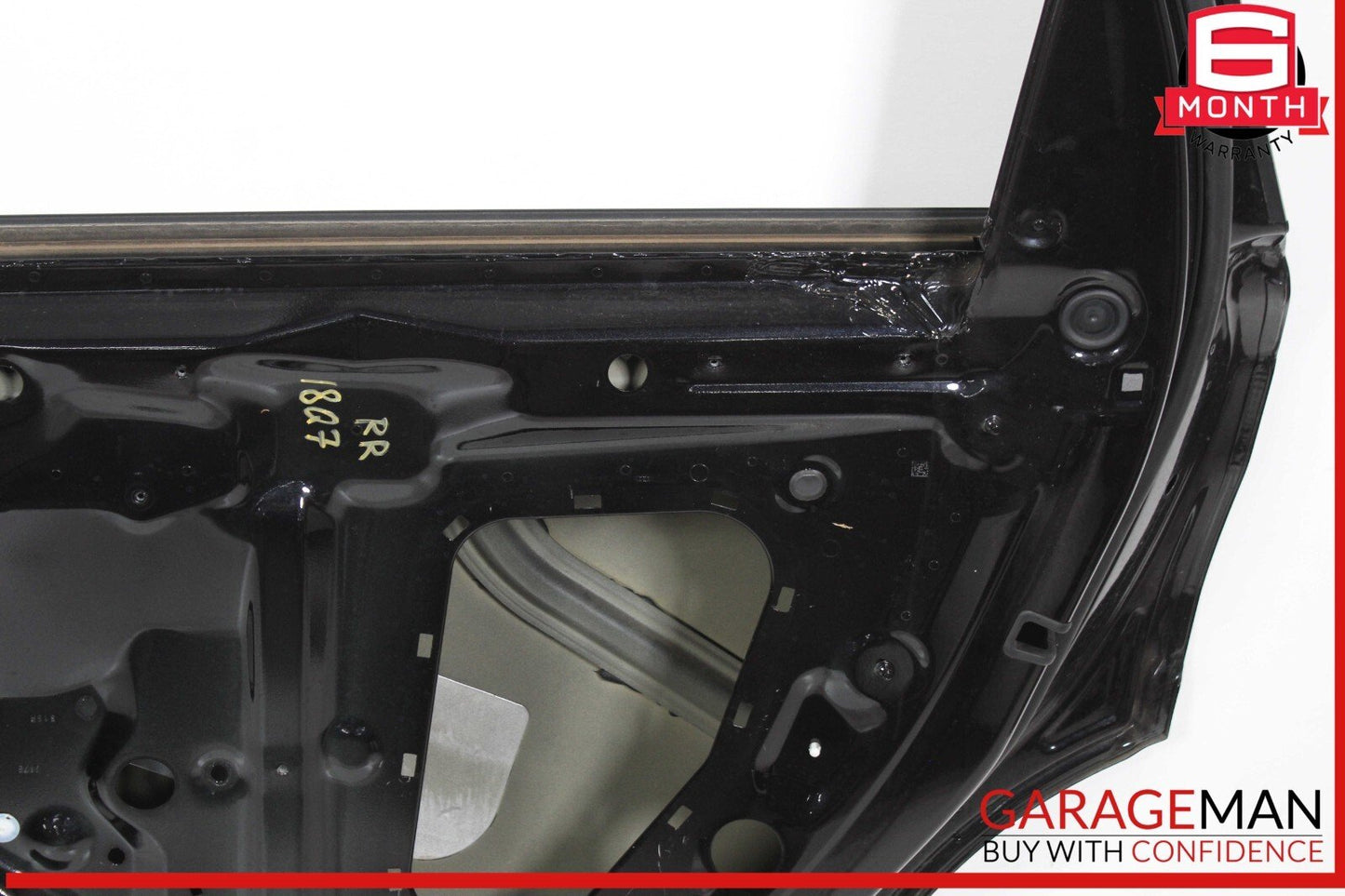 17-19 Audi Q7 Rear Right Passenger Side Door Shell Black OEM