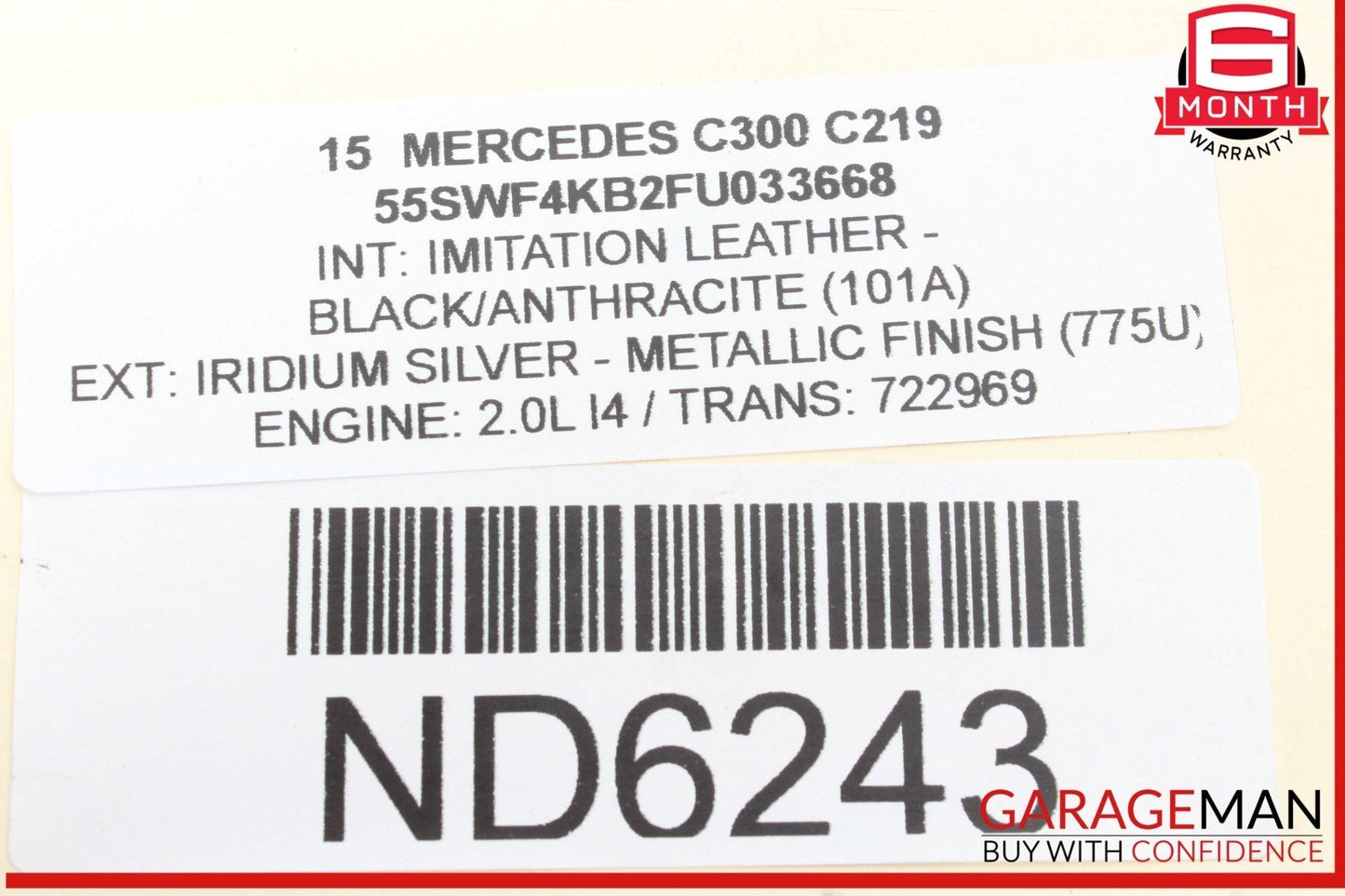 15-20 Mercedes W205 C300 Rear Left or Right Suspension Lower Control Arm OEM