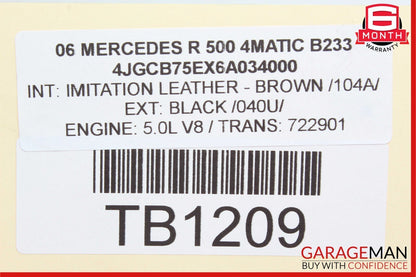 06-10 Mercedes W251 R500 Front Right Headlight Support Bracket w/ Sensor OEM