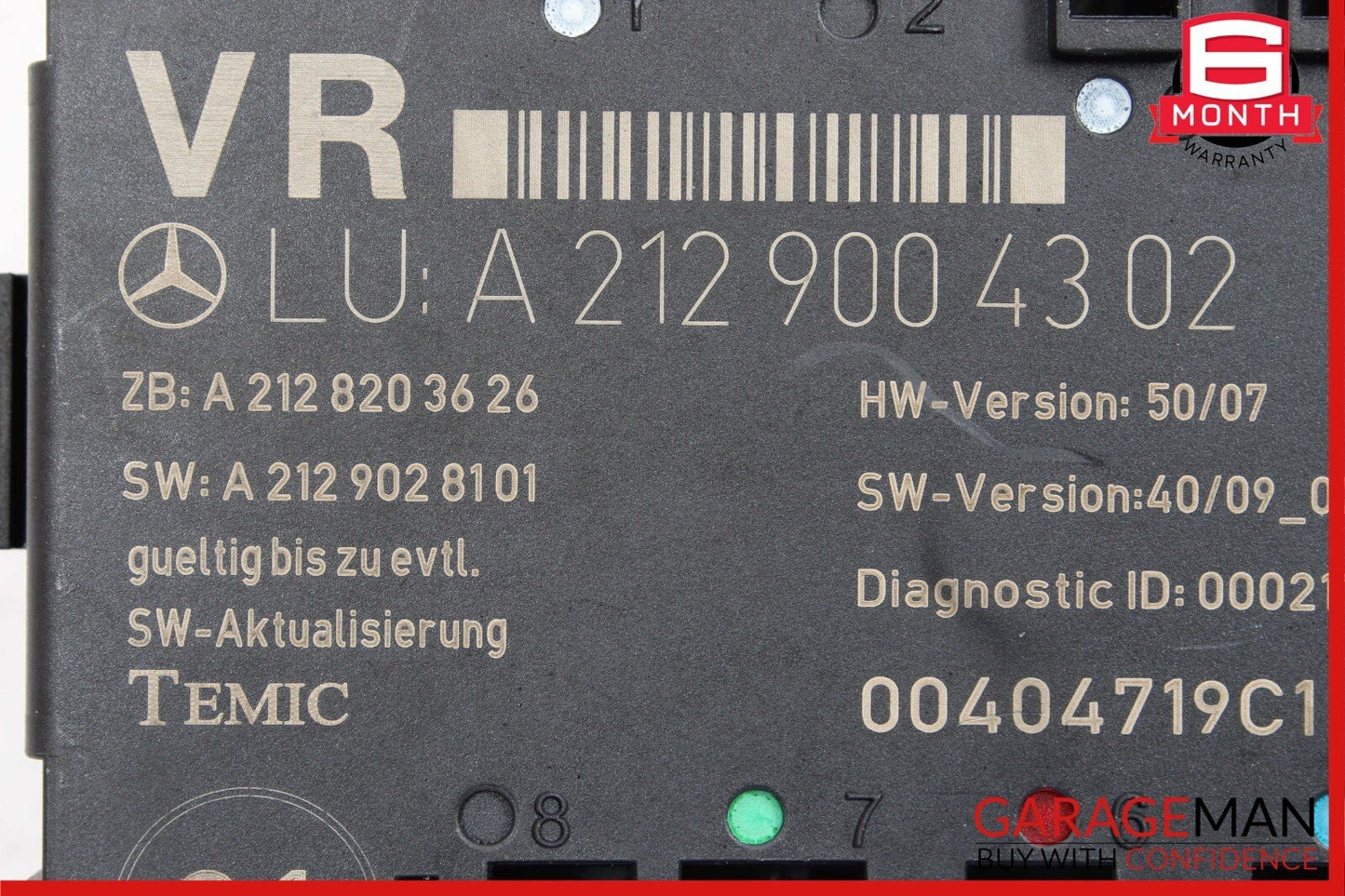 08-18 Mercedes CLS400 E550 C250 C300 Front Right Side Door Control Module Unit