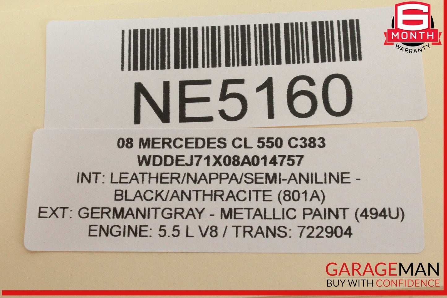 07-14 Mercedes W216 CL550 Active Body Control ABC Suspension Module OEM