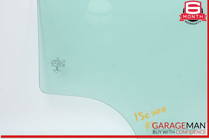 15-21 Mercedes W205 C300 C400 Rear Left Driver Side Door Window Glass OEM