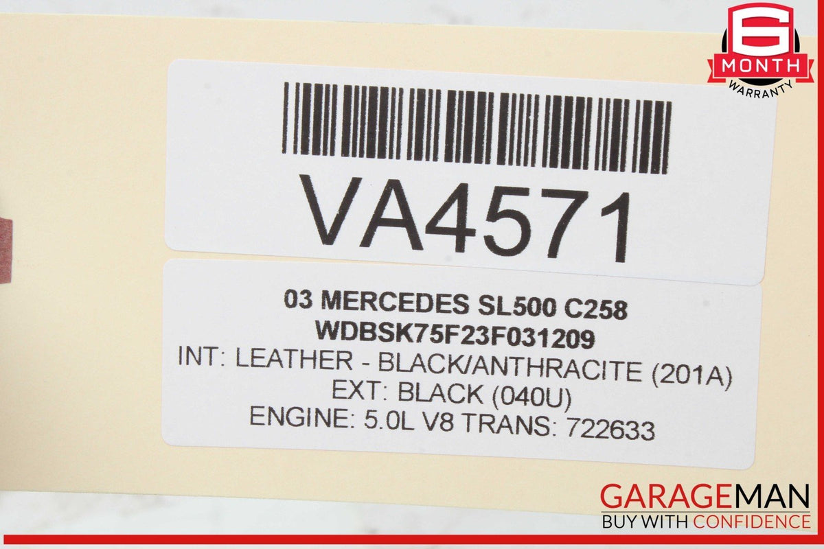 03-06 Mercedes R230 SL500 CLK500 Left Driver Side Exhaust Manifold OEM