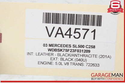 03-06 Mercedes R230 SL500 CLK500 Left Driver Side Exhaust Manifold OEM