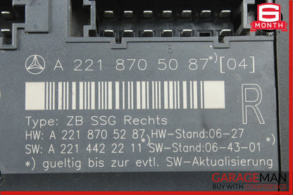 07-13 Mercedes W221 S400 S550 Front Right Side Seat Control Module Unit OEM