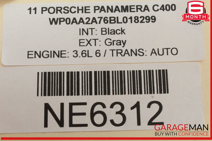 11-13 Porsche Panamera 970 3.6L Engine Computer ECU ECM Control Module Unit OEM