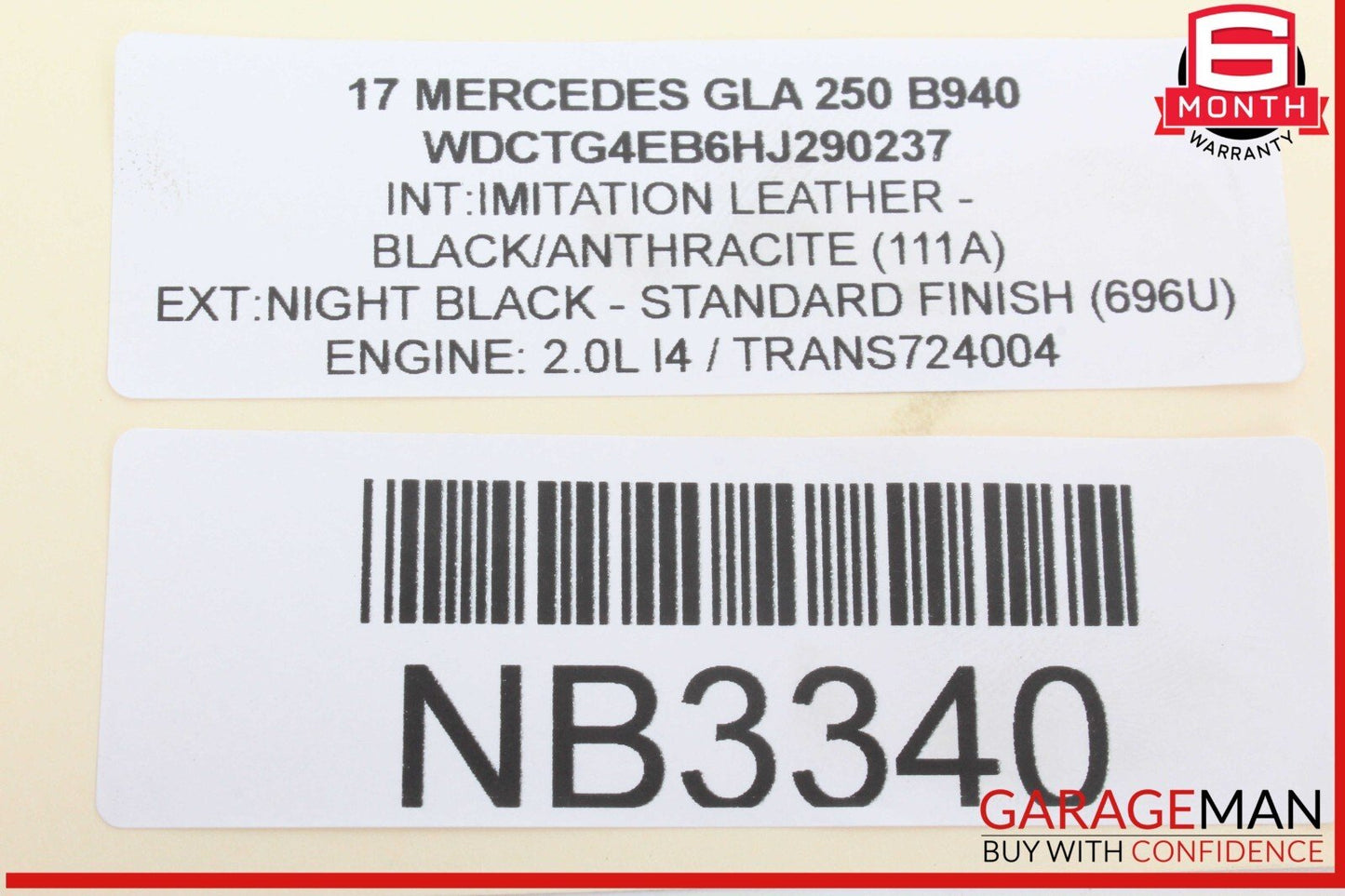 15-20 Mercedes GLA250 X156 2.0L Engine Right Intake Camshaft OEM