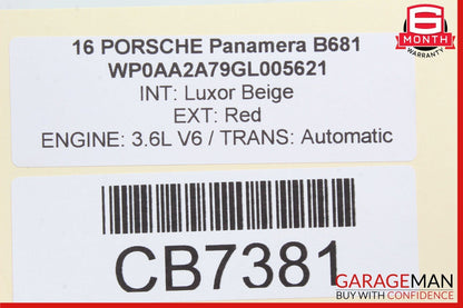 10-16 Porsche Panamera 970 Rear Right / Left Side Upper Center Control Arm OEM
