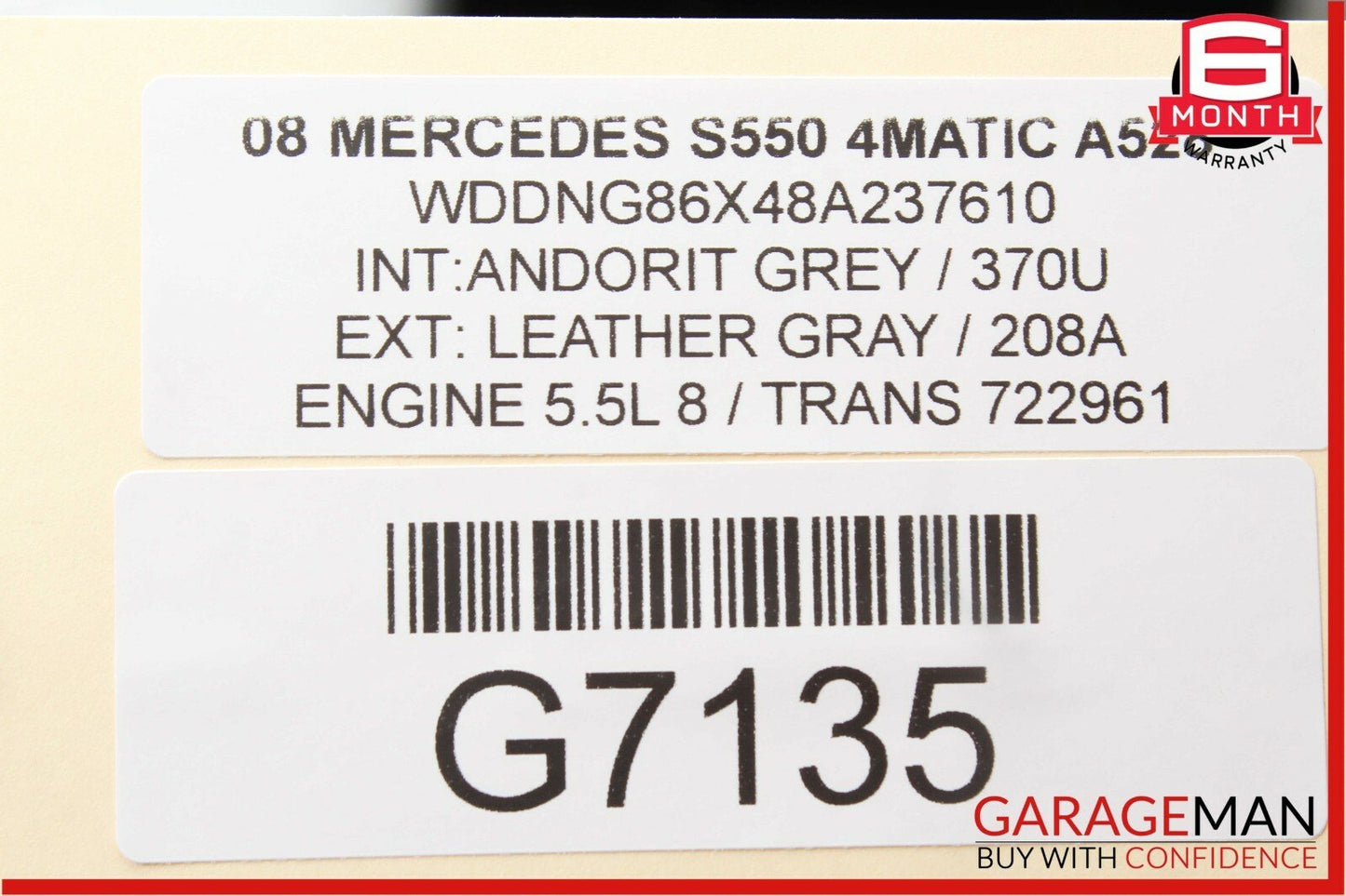 07-13 Mercedes W221 S550 S63 AMG Rear Right / Left Side Door Control Module