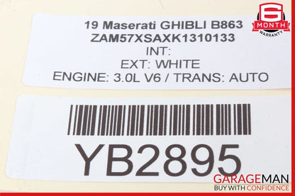 17-22 Maserati Ghibli M157 Rear Right Side Spindle Knuckle Hub OEM