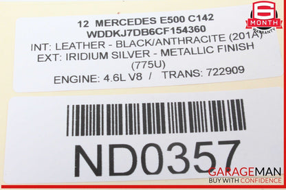 10-13 Mercedes W212 E550 Front Left Driver Side Exterior Door Handle OEM