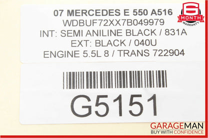 07-09 Mercedes W211 E350 E550 Front Left Side Lower Dash Knee Trim Panel Cover