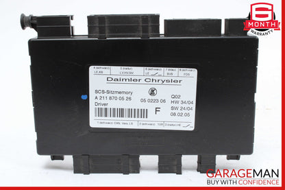 03-11 Mercedes W219 CLS500 E350 Front Right Side Seat Control Module OEM