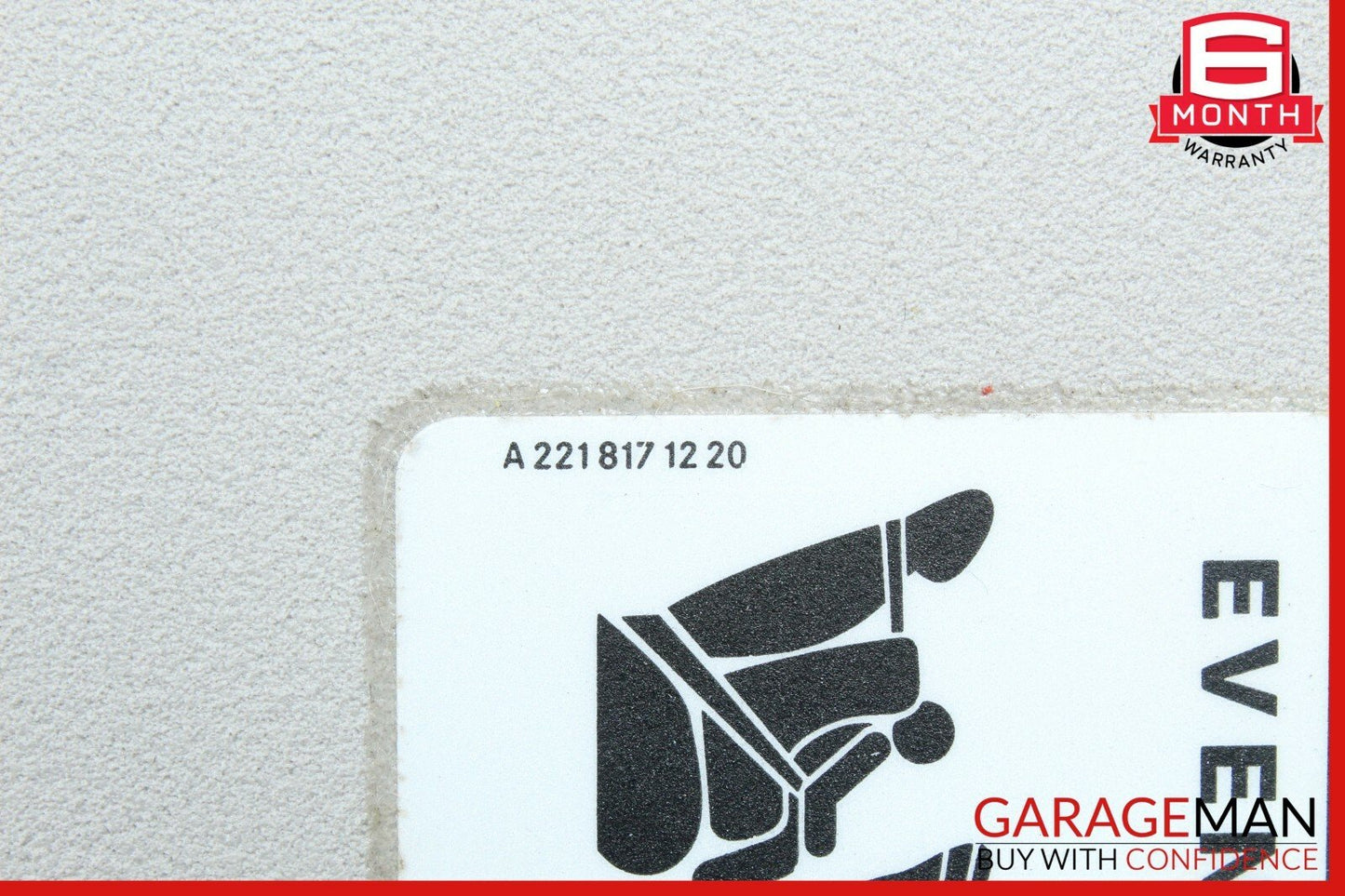 06-12 Mercedes X164 GL450 ML450 Front Right Side Sun Visor Sunvisor Shade Grey
