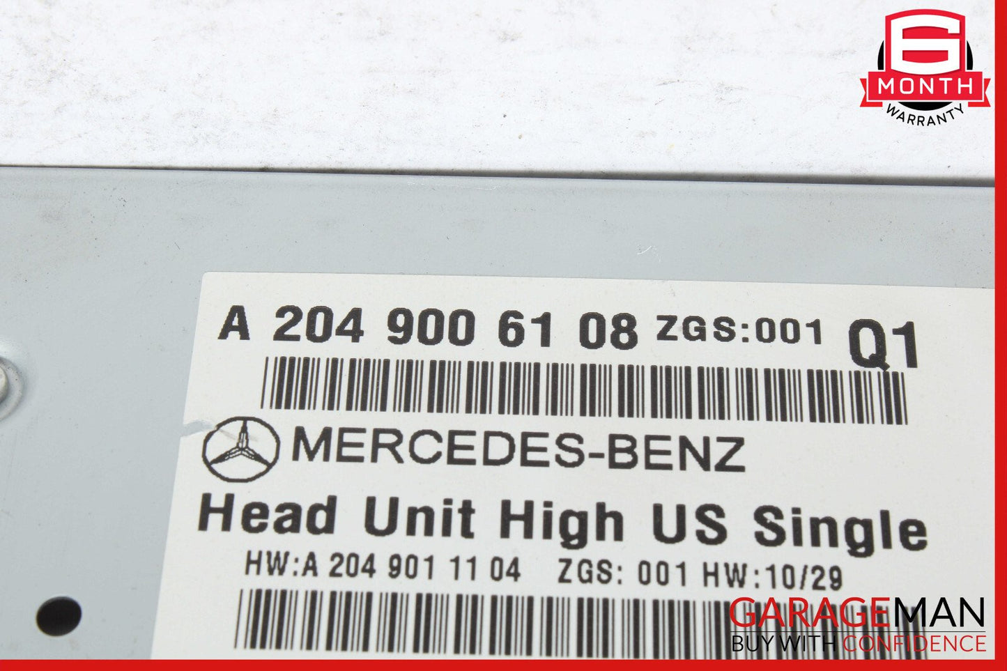 12-14 Mercedes W204 C250 C350 Navigation Command Head Unit DVD CD Audio OEM
