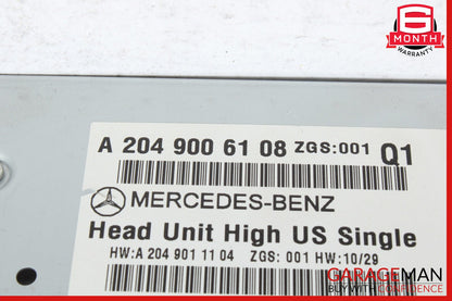 12-14 Mercedes W204 C250 C350 Navigation Command Head Unit DVD CD Audio OEM