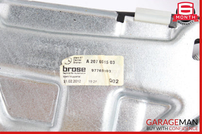 10-16 Mercedes W207 E350 E400 Rear Left Window Regulator Motor Plate Assembly
