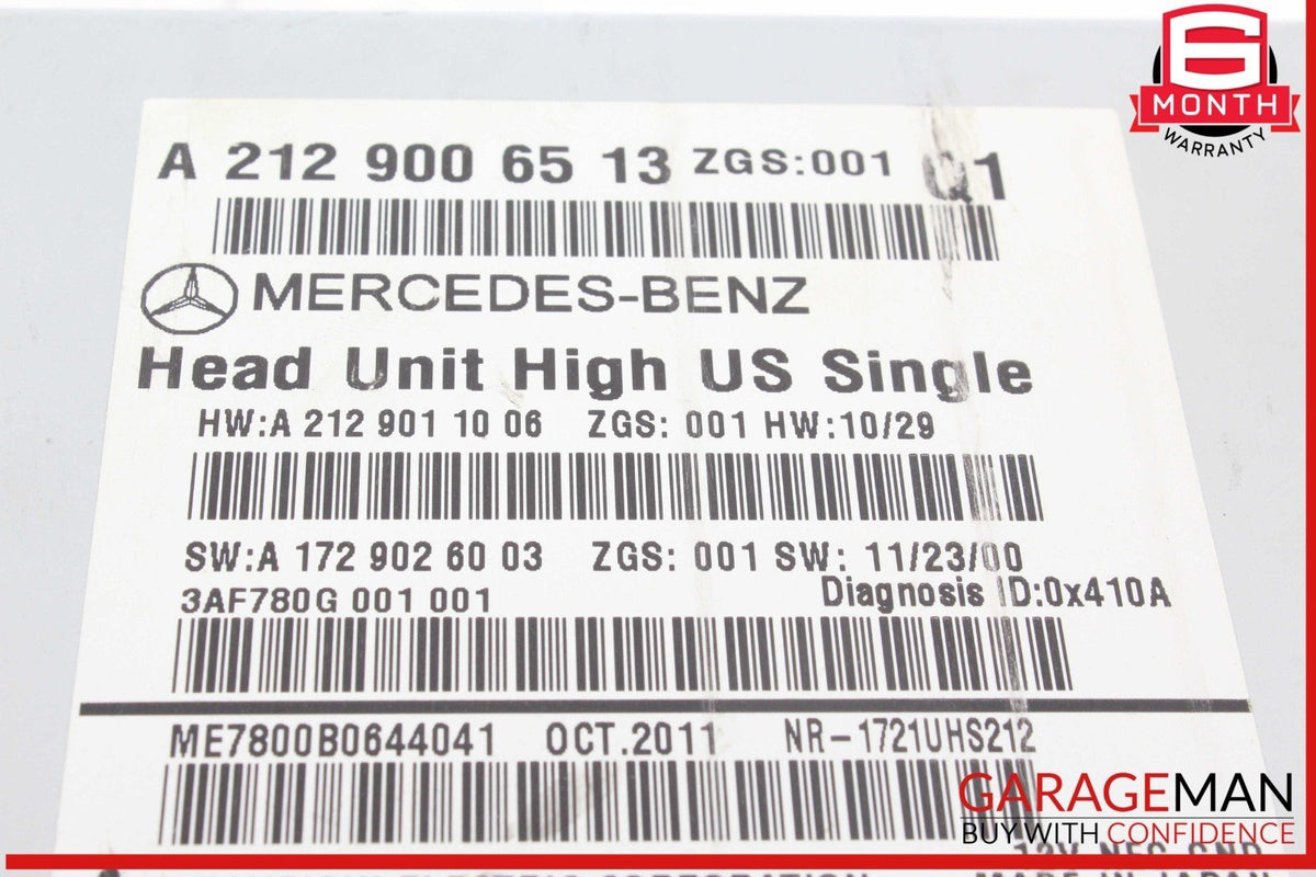 12-14 Mercedes W204 C250 C300 CD Player Navigation Radio Receiver Head Unit OEM