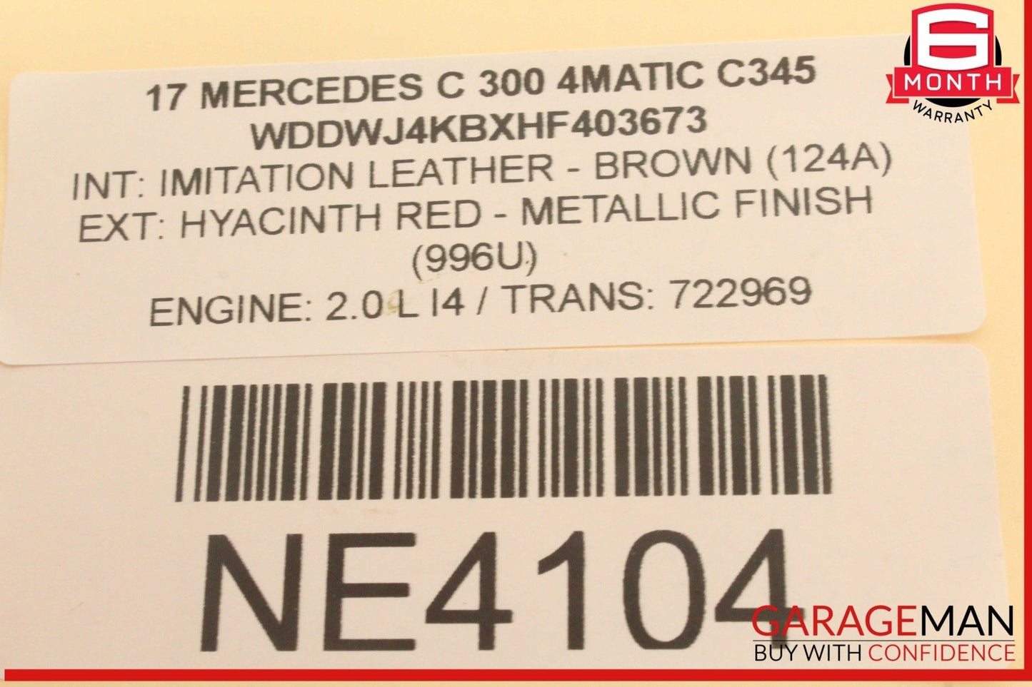 15-20 Mercedes W205 C300 4MATIC ABS Anti Lock Brake Pump Module 2534310100 OEM