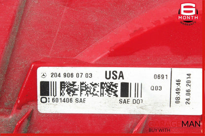 12-14 Mercedes W204 C250 C300 Rear Right Side Taillight Tail Light Lamp