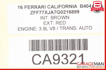 15-18 Ferrari California T Dash Glove Box Storage Cover Lid Panel OEM