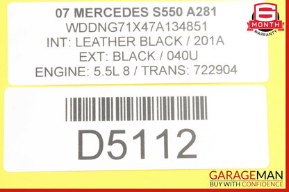 07-13 Mercedes W221 S550 CL550 Front Left Side Seat Control Switch Set Assembly