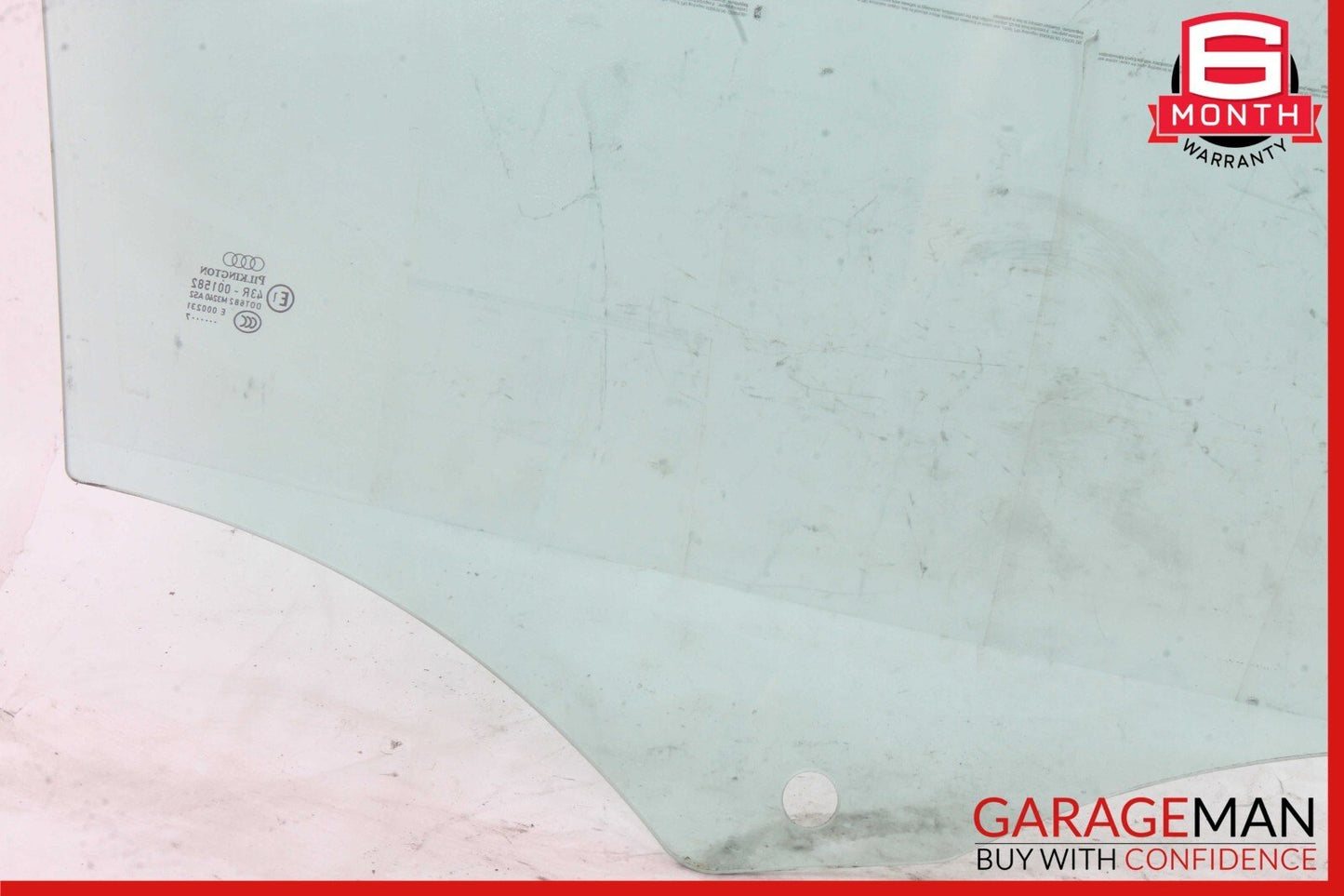 07-15 Audi Q7 Front Left Driver Side Door Window Glass OEM