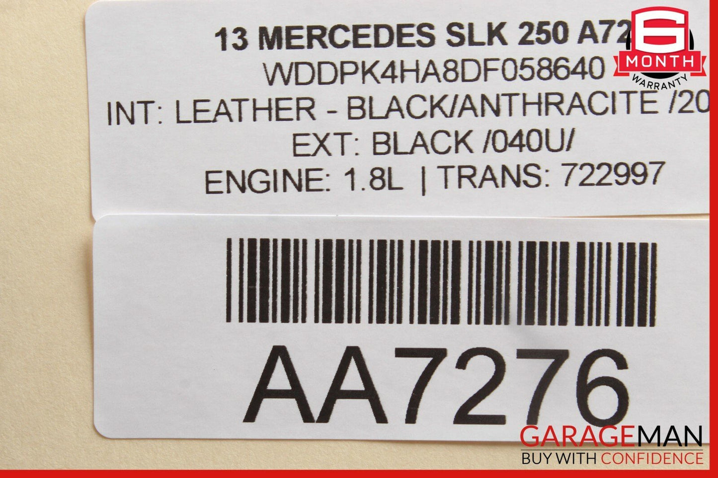 12-16 Mercedes R172 SLK250 Rear Left Driver Side Upper Control Arm Camber Strut
