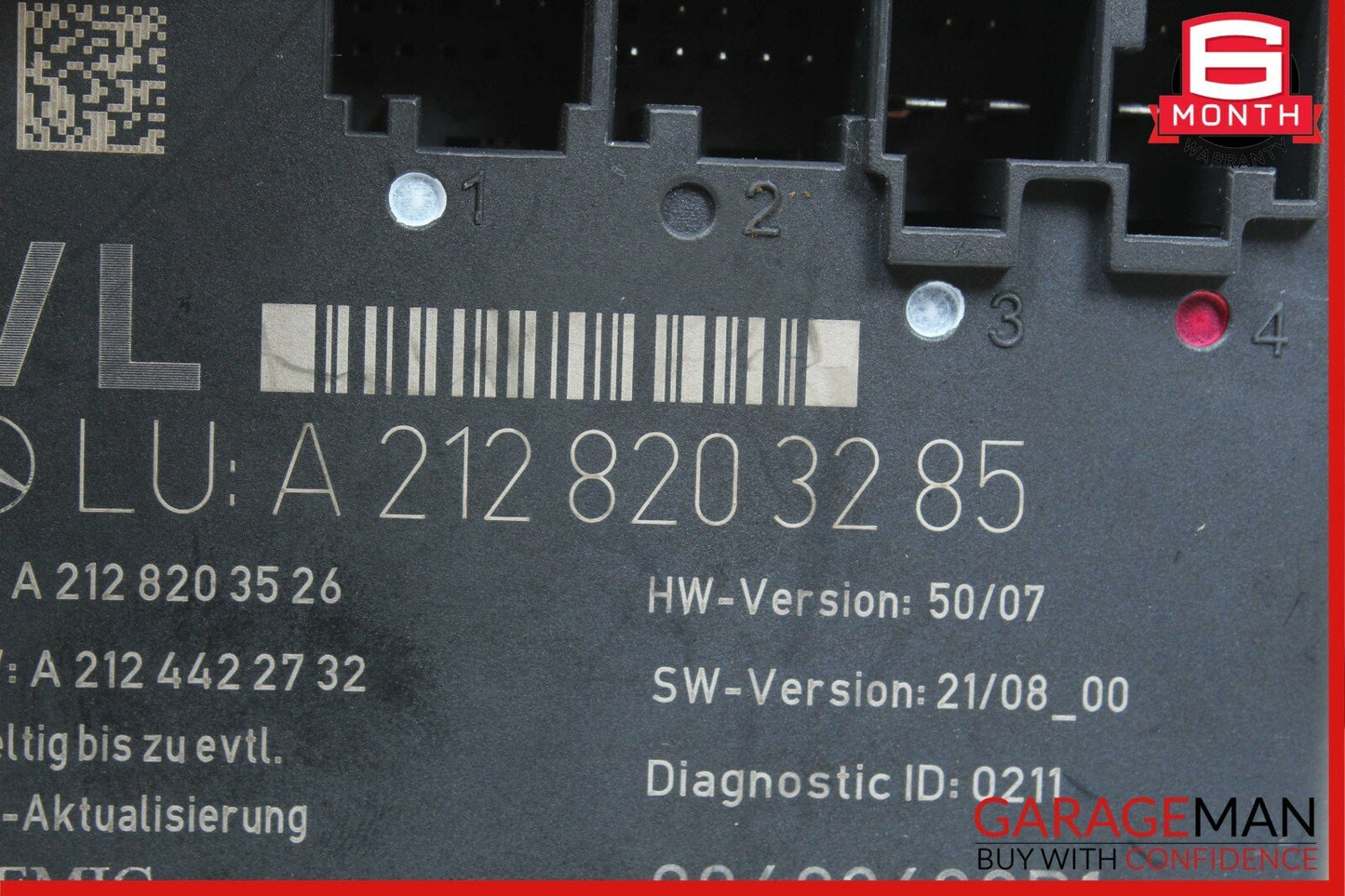 08-14 Mercedes W204 C250 C300 C350 Front Left Side Door Control Module Unit