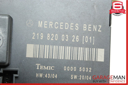 06-11 Mercedes W219 CLS500 Rear Right Passenger Side Door Control Module