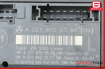07-13 Mercedes W221 S550 S600 S350 Front Left Driver Under Seat Control Unit OEM