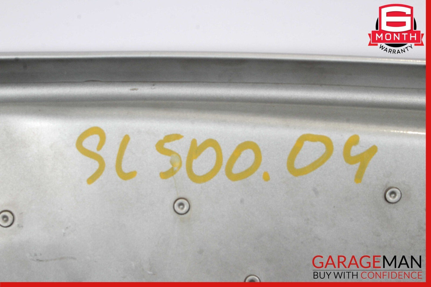 03-08 Mercedes R230 SL500 SL600 Front Hood Bonnet Cover Panel Brilliant Silver