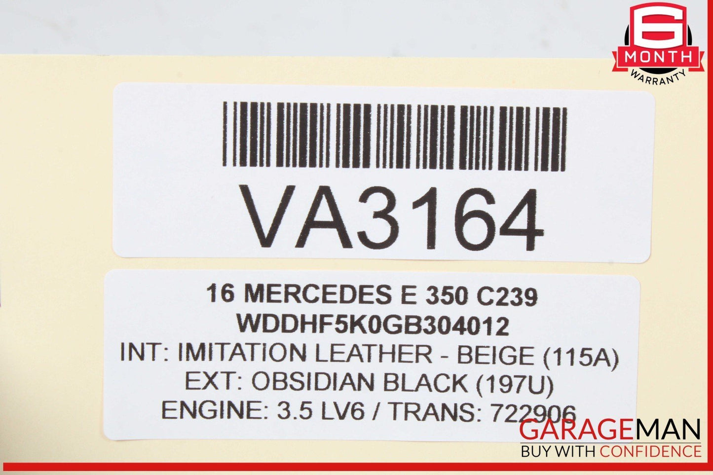 14-16 Mercedes W212 E350 3.5L V6 ECU ECM Engine Computer Control Module Unit OEM