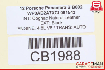 10-16 Porsche Panamera 970 Right Side Exterior Door Handle Keyless Go Black OEM