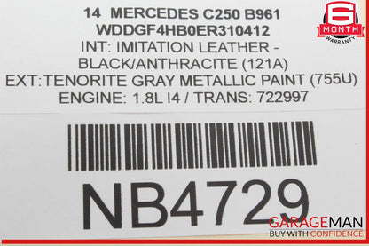 12-14 Mercedes W204 C250 Speedometer Odometer Instrument Cluster Gauge OEM