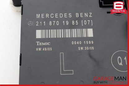03-09 Mercedes W211 E350 E550 Front Left Driver Side Door Control Module OEM