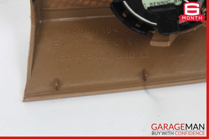 03-09 Mercedes W211 E350 E500 Front Left Side Tweeter Speaker Cover Brown OEM