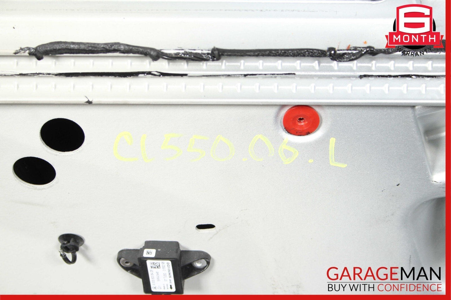 07-14 Mercedes W216 CL550 Front Left Driver Exterior Door Shell Panel Silver OEM