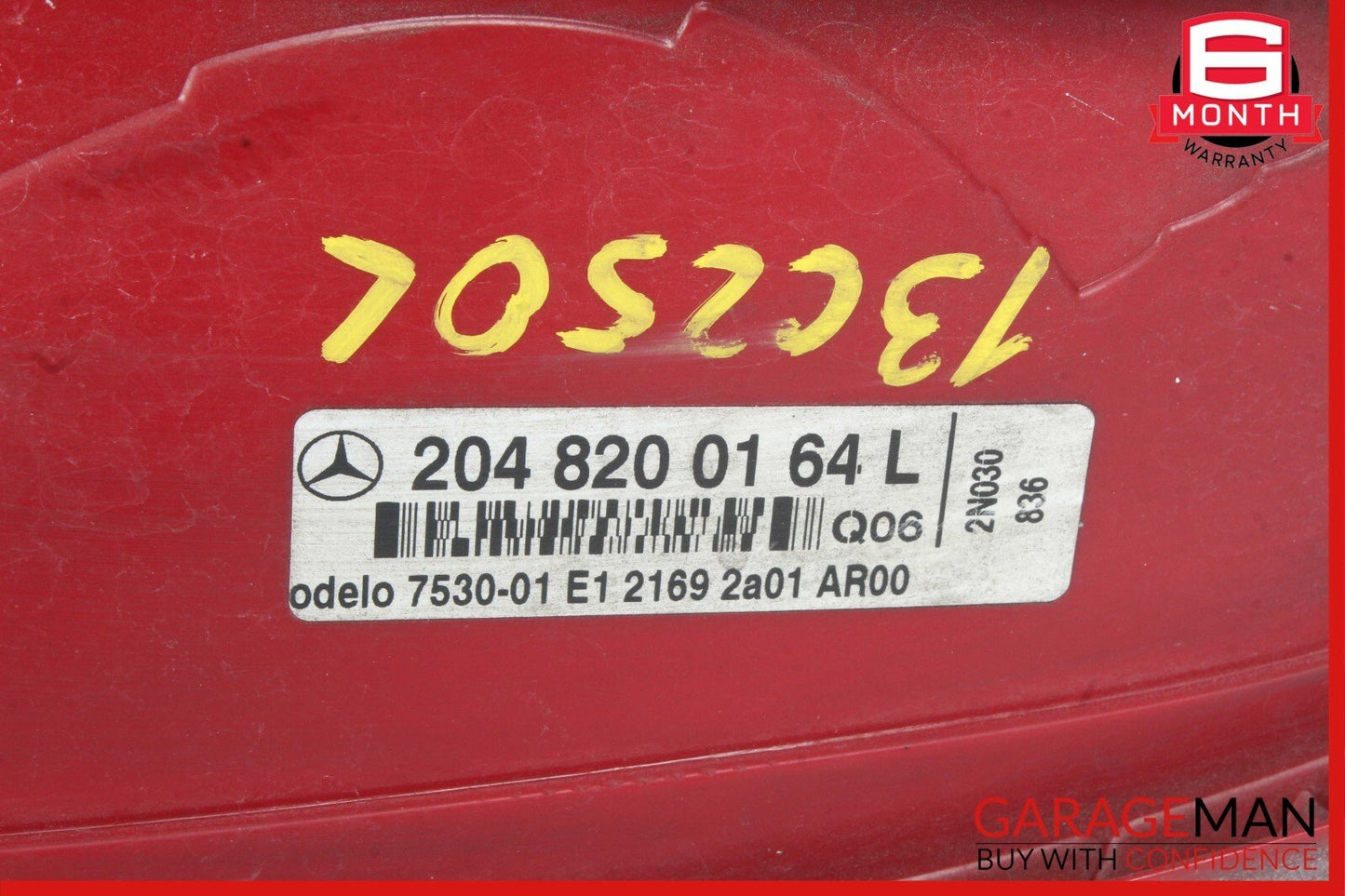 08-11 Mercedes W204 C300 C250 C63 Rear Left Taillight Tail Light Lamp