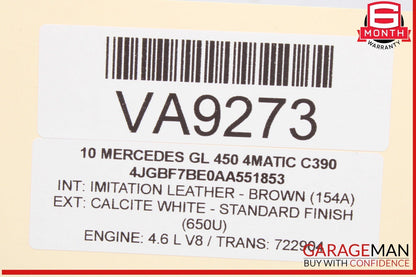 06-13 Mercedes X164 GL450 R350 Front Left Driver Side Door Control Module OEM