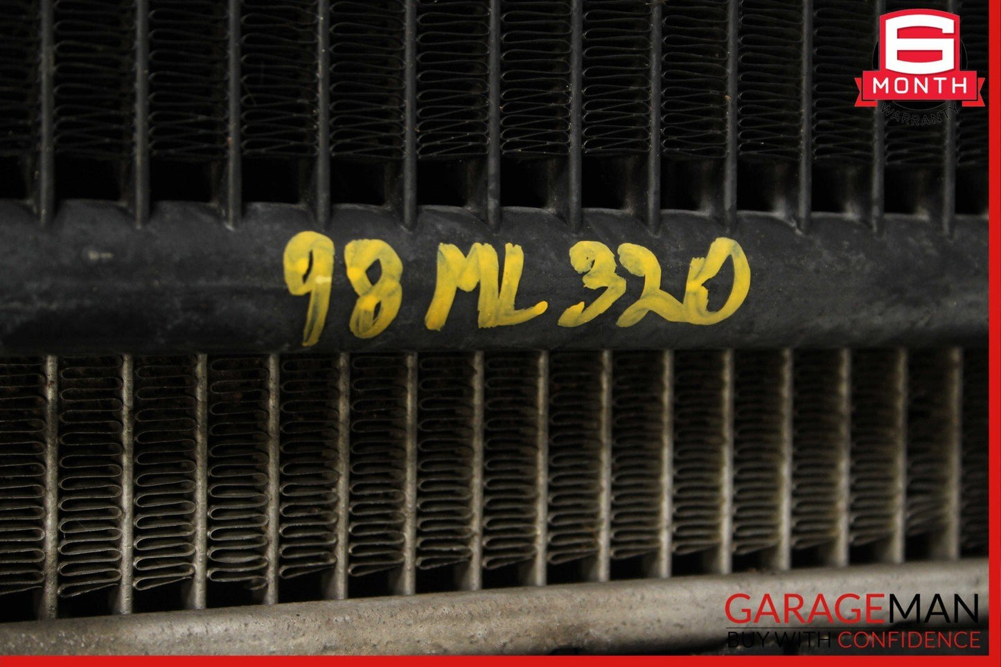 98-05 Mercedes W163 ML320 Engine Motor Cool Radiator AC A/C Condenser Assembly