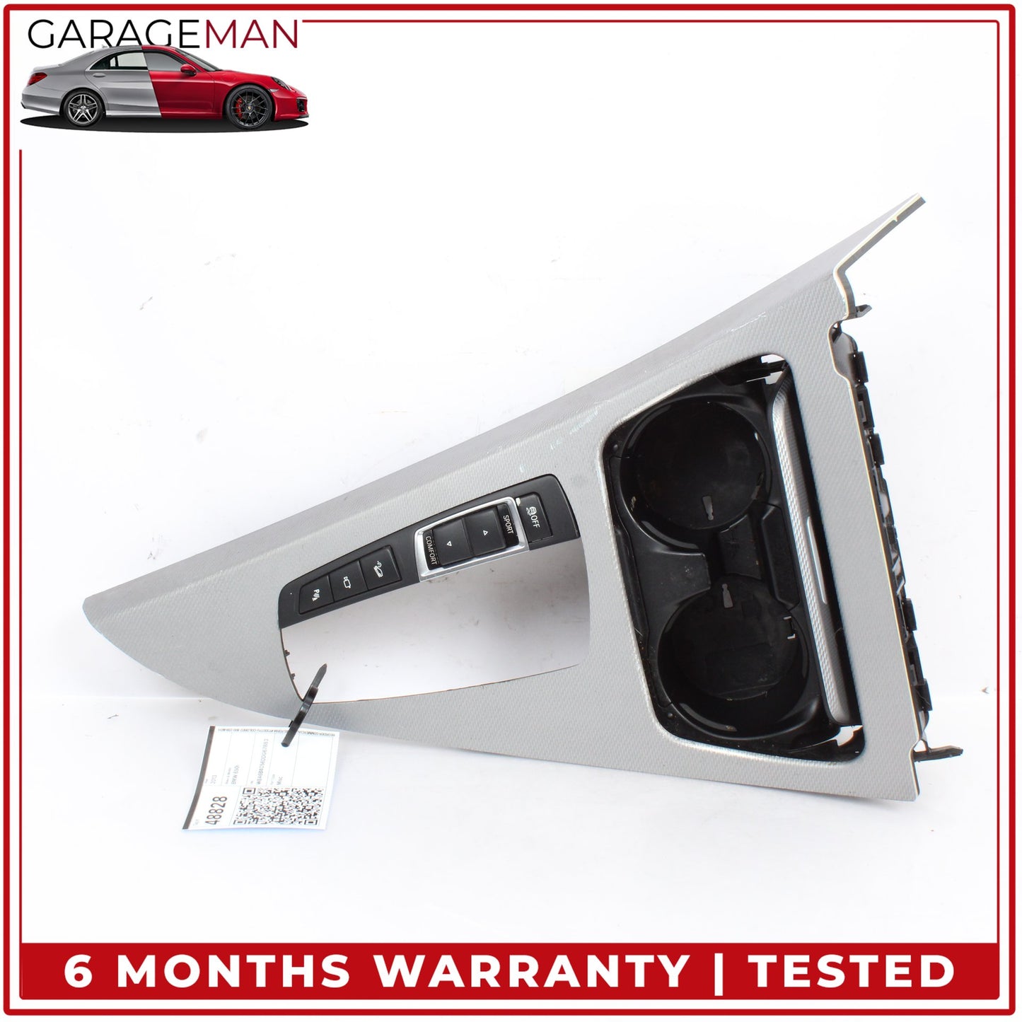 2012-2019 BMW 650i F06 Front Center Console Trim Cover w/ Switches 9197227 OEM
