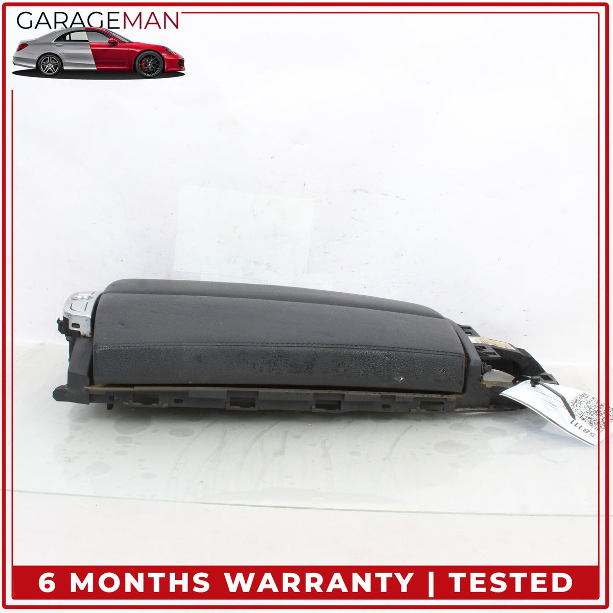 2012-2018 BMW 650i F13 Front Center Armrest Lid Cover Black Nappa 9216385 OEM