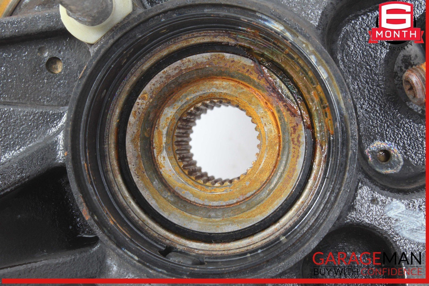 98-05 Mercedes W163 ML350 Rear Left Side Spindle Knuckle Hub w/ Rotor Disc OEM