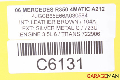 06-12 MERCEDES W251 R350 R500 REAR RIGHT WHEEL LOWER SUSPENSION CONTROL ARM OEM