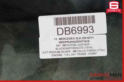 12-16 Mercedes R172 SLK350 Front Windshield Wind Shield Auto Glass OEM