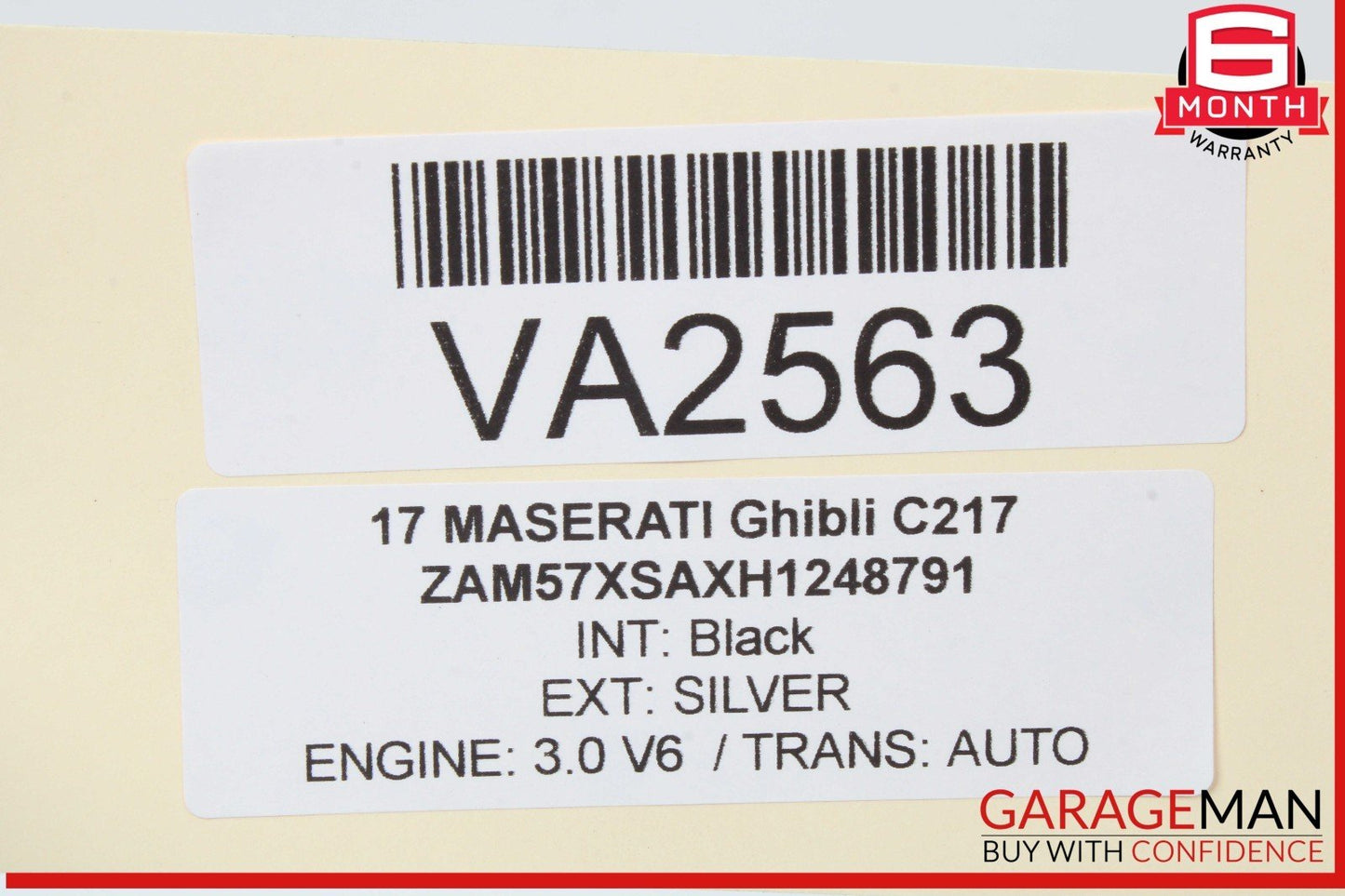 14-18 Maserati Ghibli Rear Trunk Deck Lid Opening Sensor Panel Assembly OEM