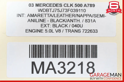 03-09 Mercedes W209 CLK320 CLK500 Rear Left / Right Side Shock Absorber Strut
