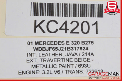 98-02 Mercedes W210 E320 Rear Trunk Fuse Relay Box Control Module 2105460543 OEM